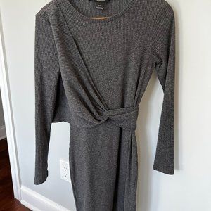 Gray Woven Club Monaco Dress Sz S/P